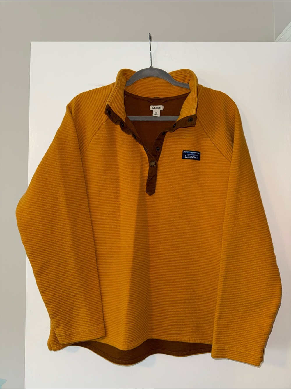 L.L. Bean Snap-Front Fleece Pullover Sweater